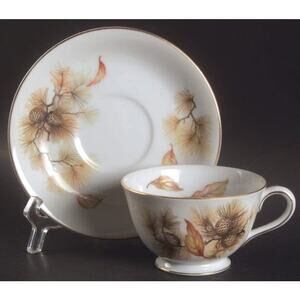 Kyoto Pines Footed Cup & Saucer Set